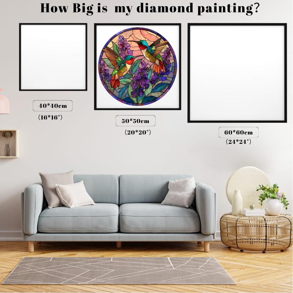 Stained Glass Hummingbird Dream