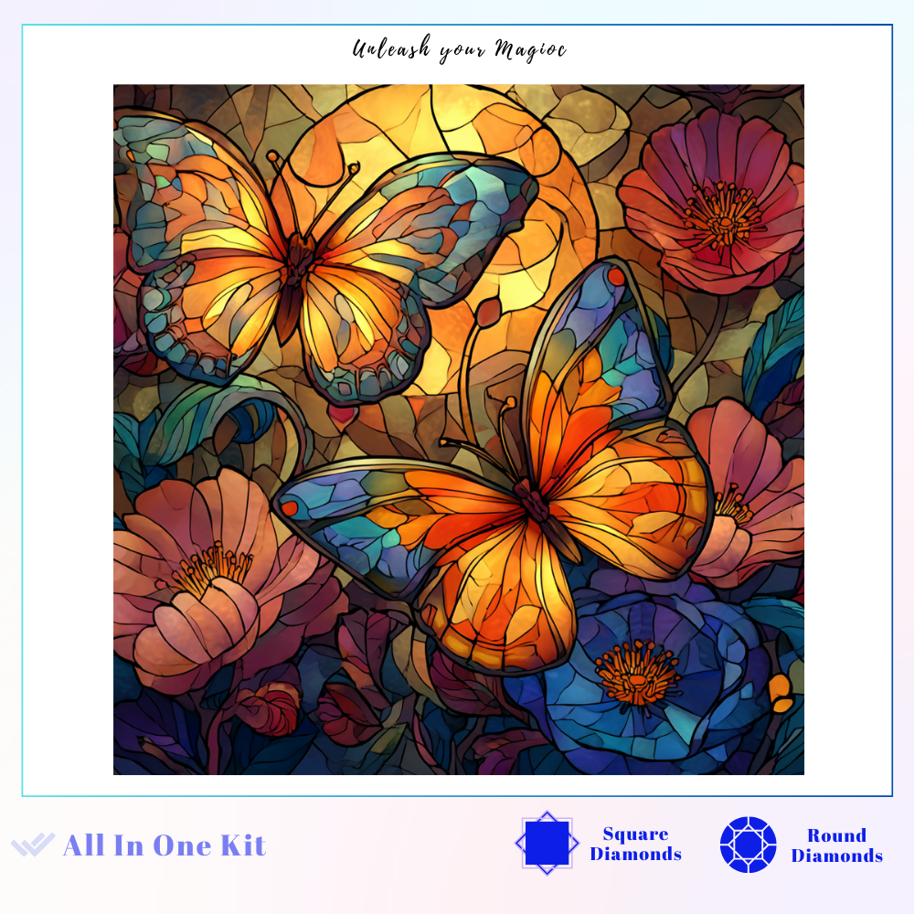 Stained Glass Butterfly Transformation