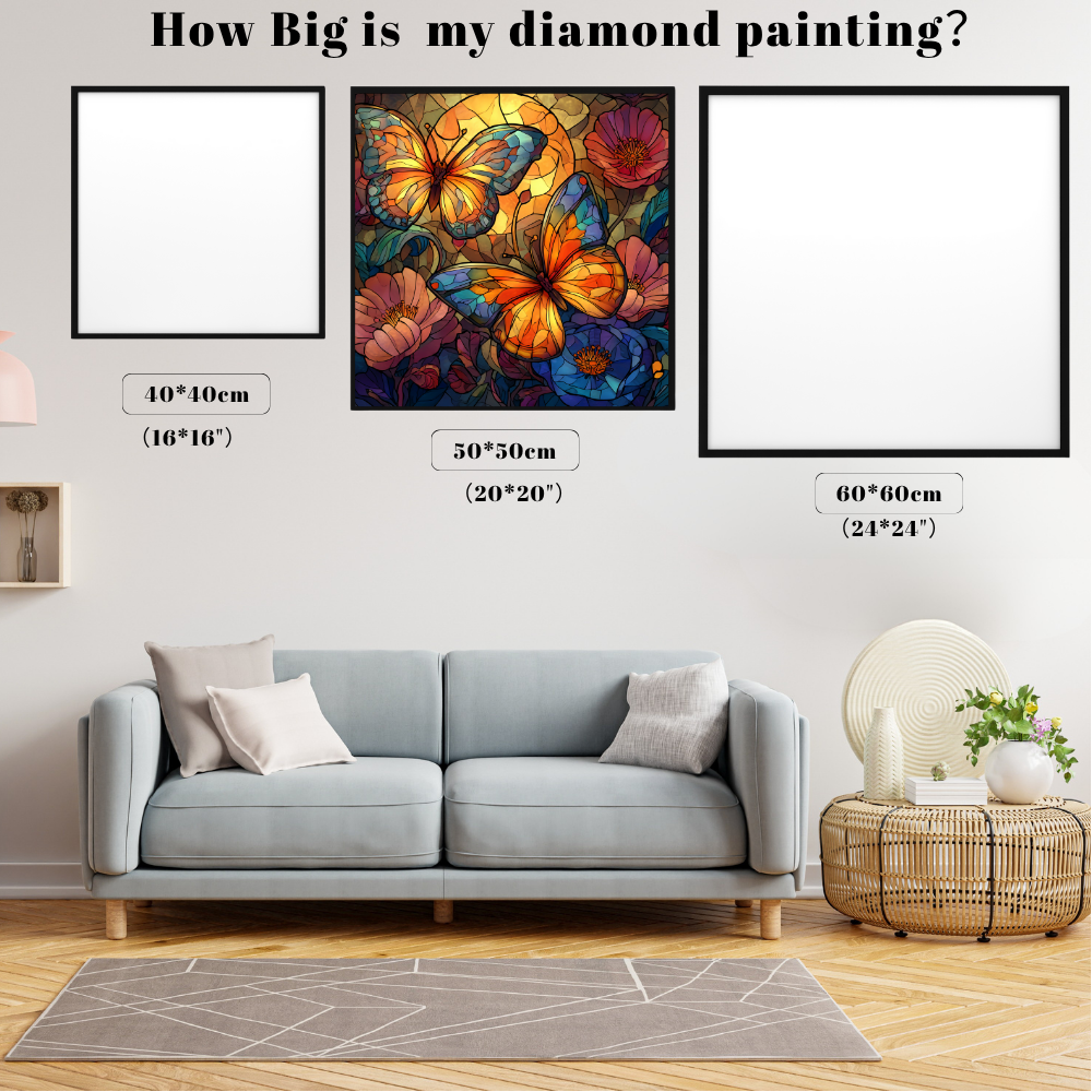 Stained Glass Butterfly Transformation