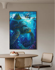 Ocean Turtle & Coral Reef