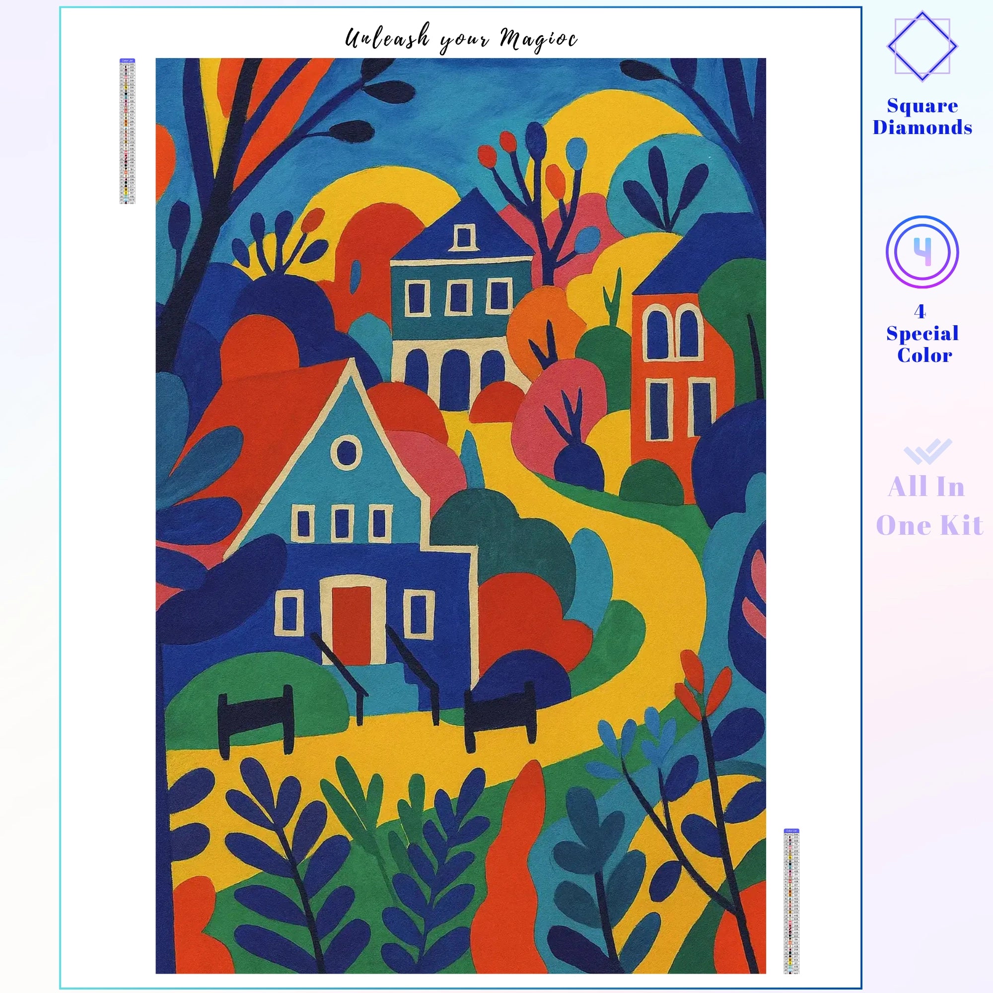 Abstract Mountain Village