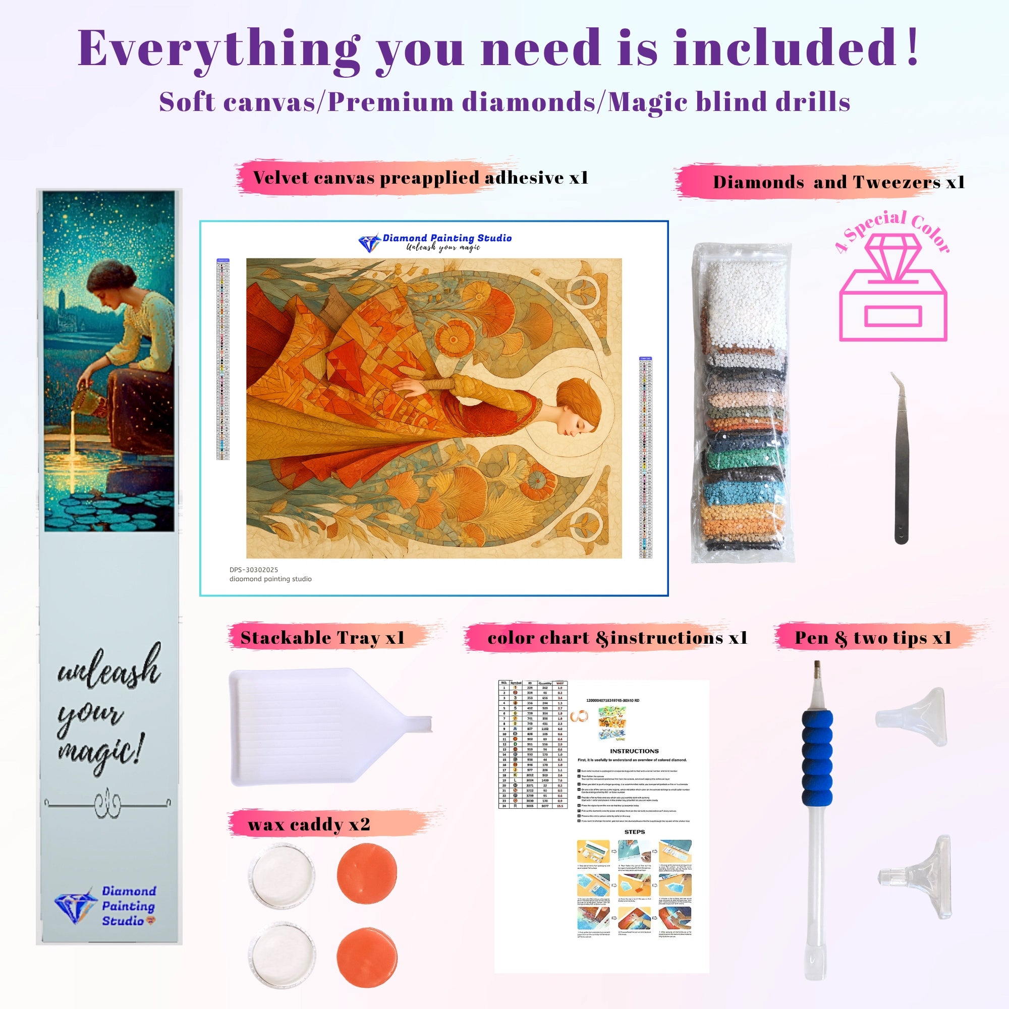 Art Nouveau Autumn Woman