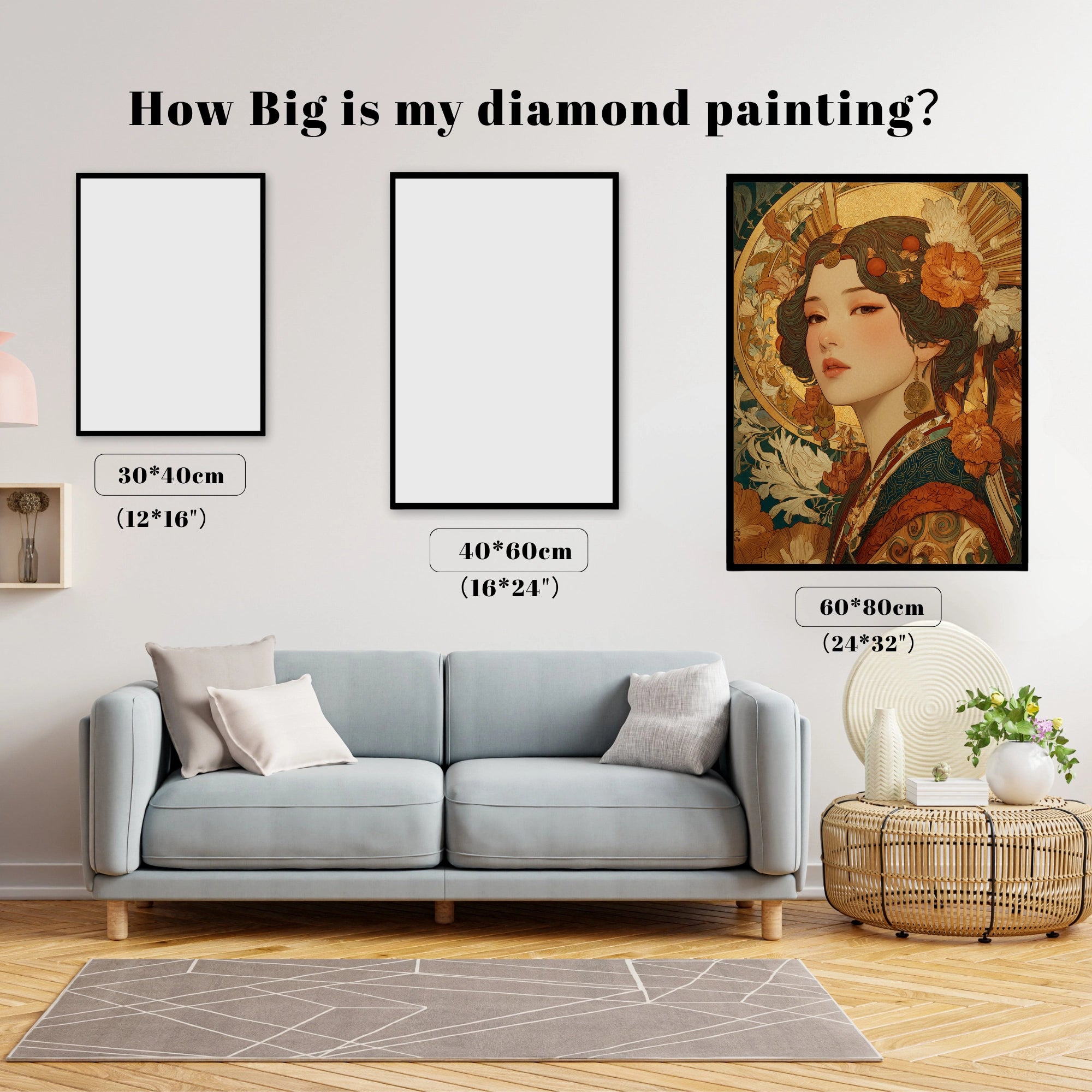 Art Nouveau Golden Geisha