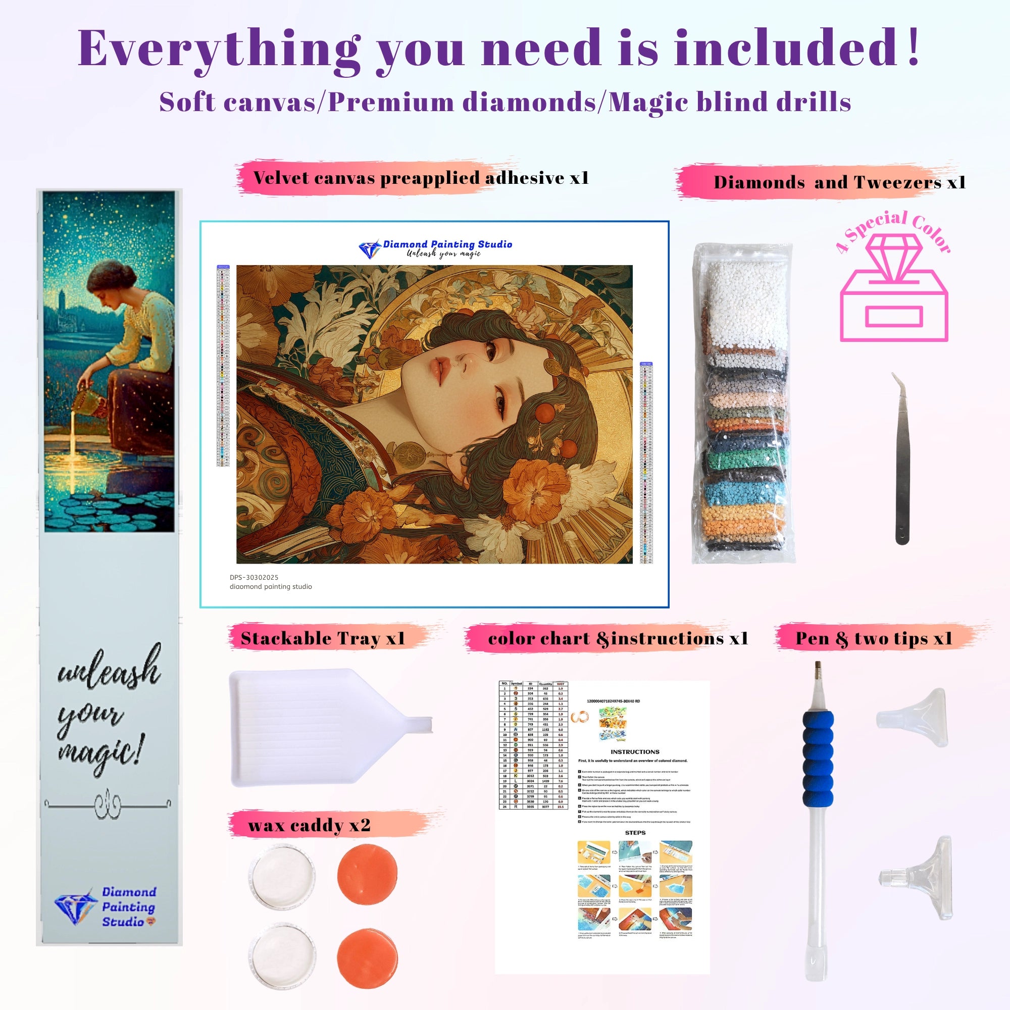 Art Nouveau Golden Geisha