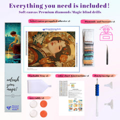 Art Nouveau Golden Geisha