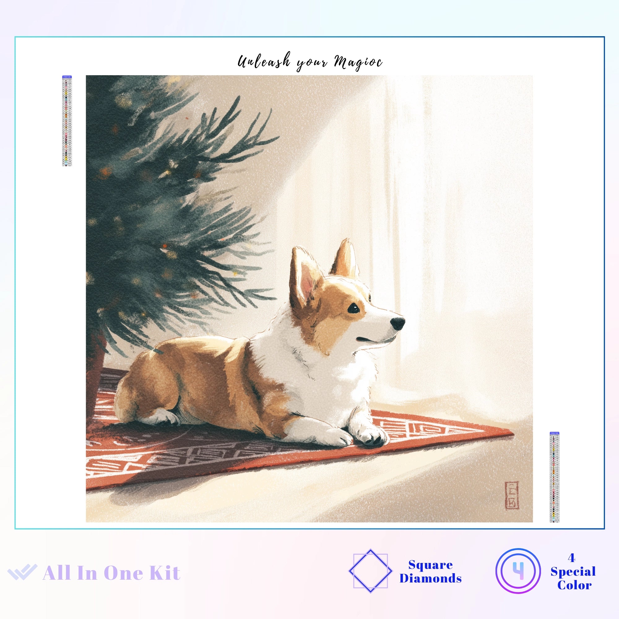 Cozy Christmas Corgi Friend