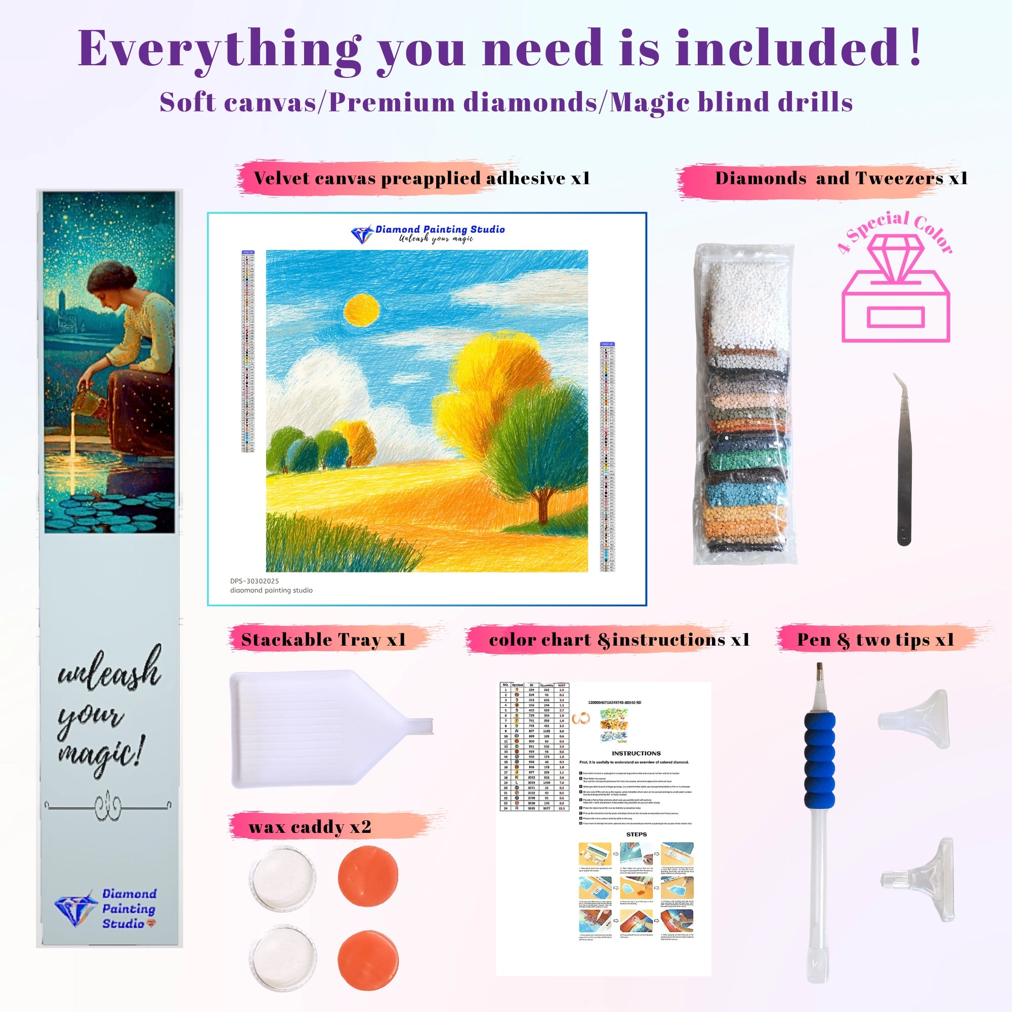 Crayon Scribble Sunny Field