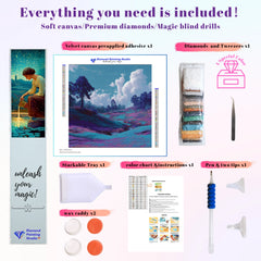 Ethereal Purple Landscape Dream