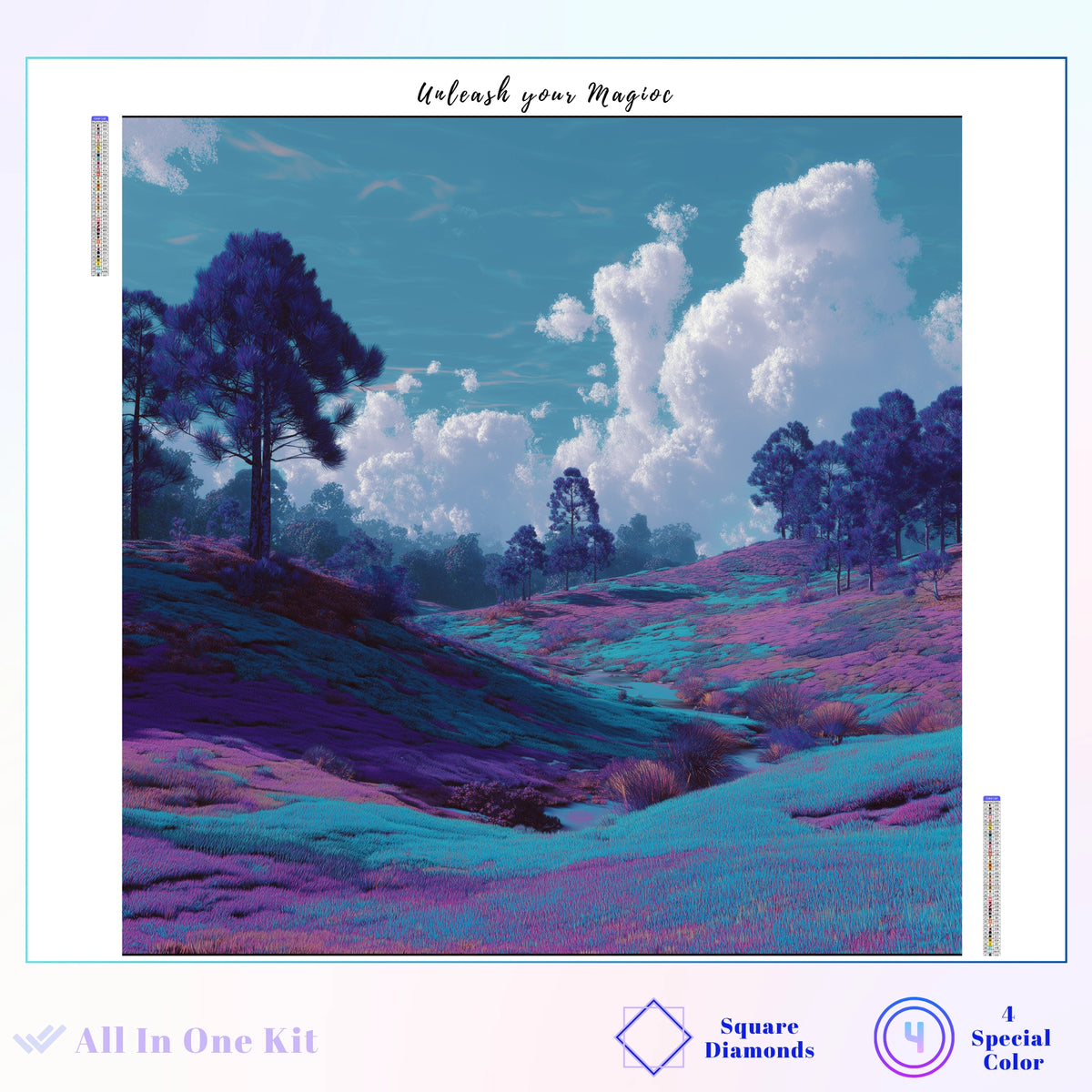 Ethereal Purple Landscape Dream