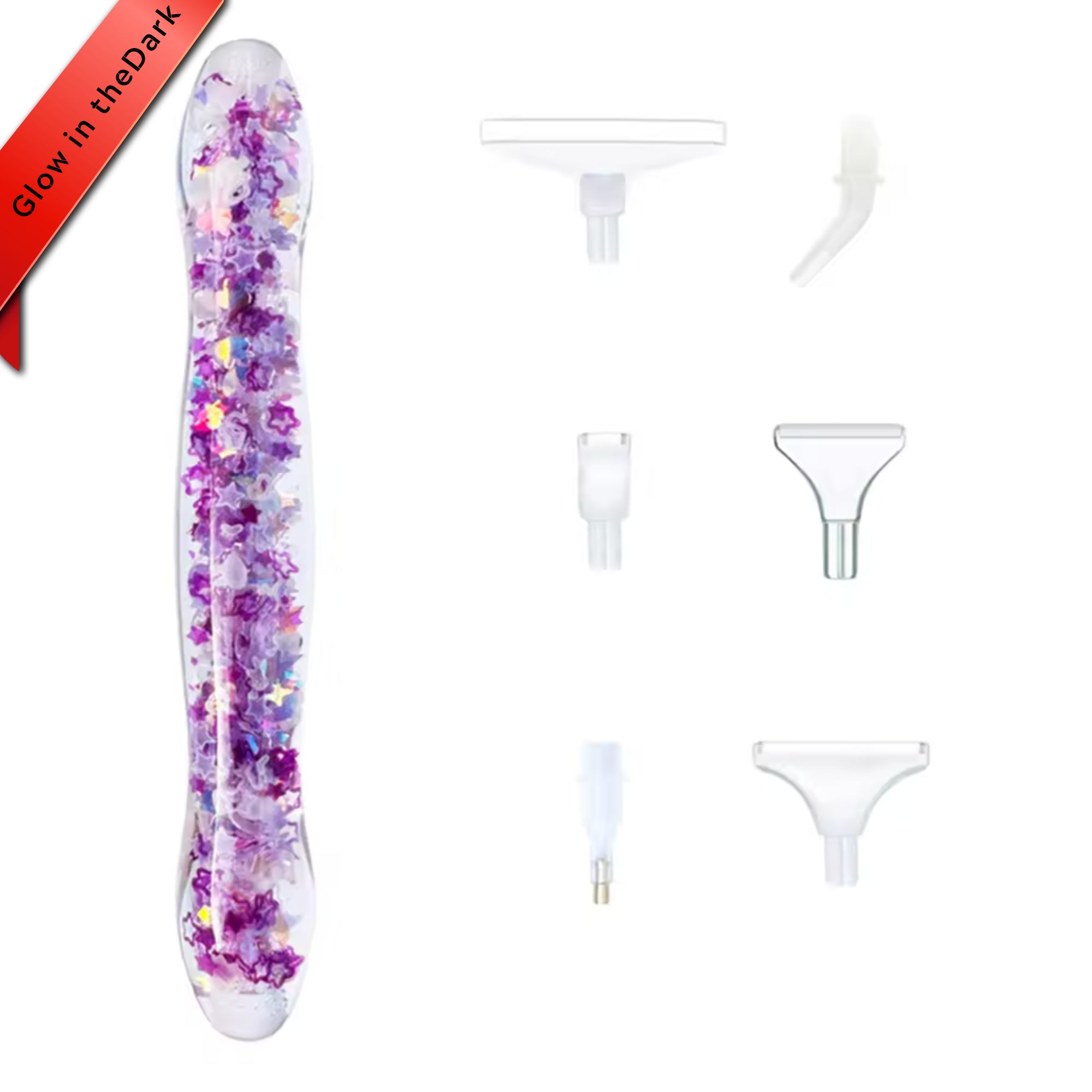 7-Piece Glow-in-the-Dark Diamond Pen Kit