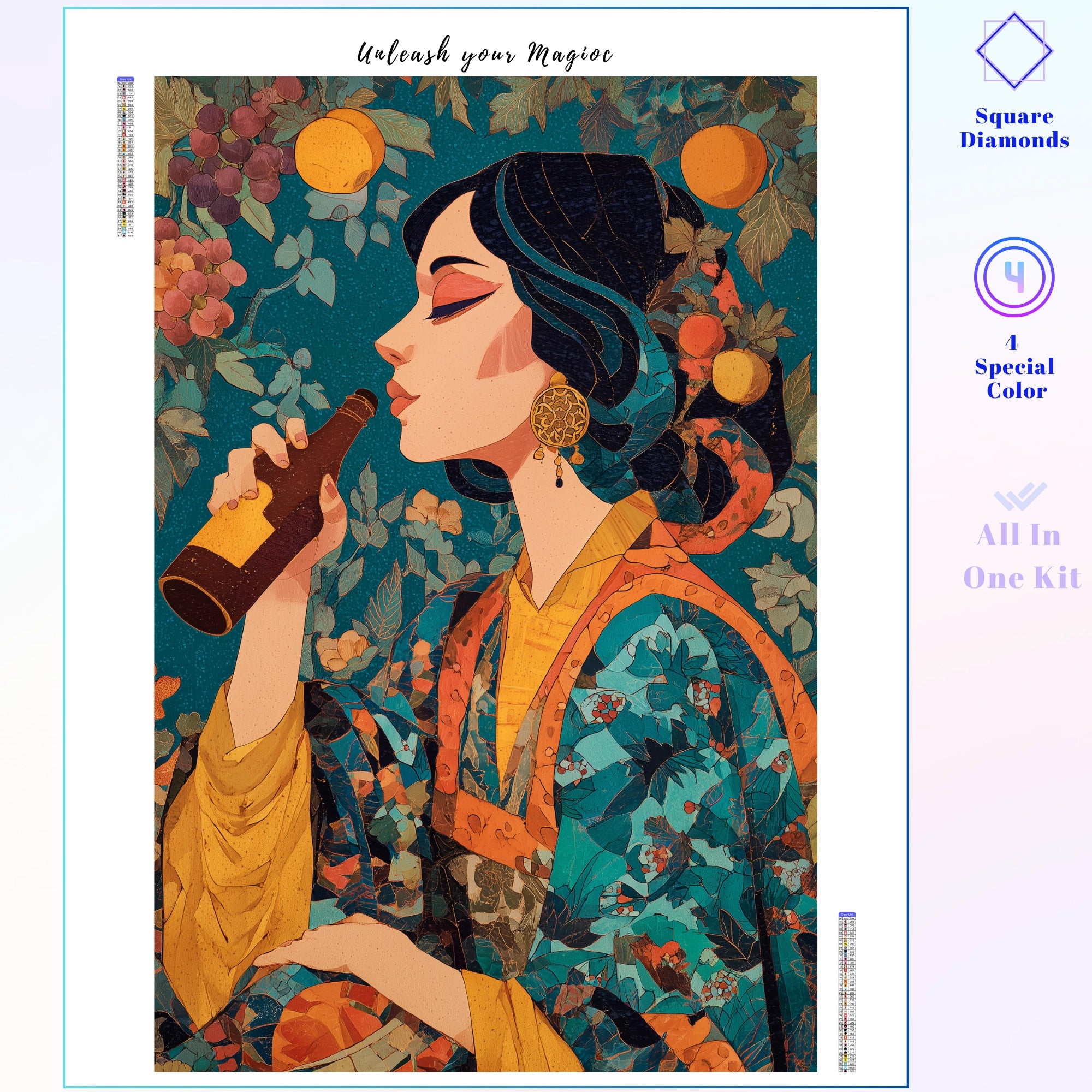 Exotic Kimono Refreshment Portrait