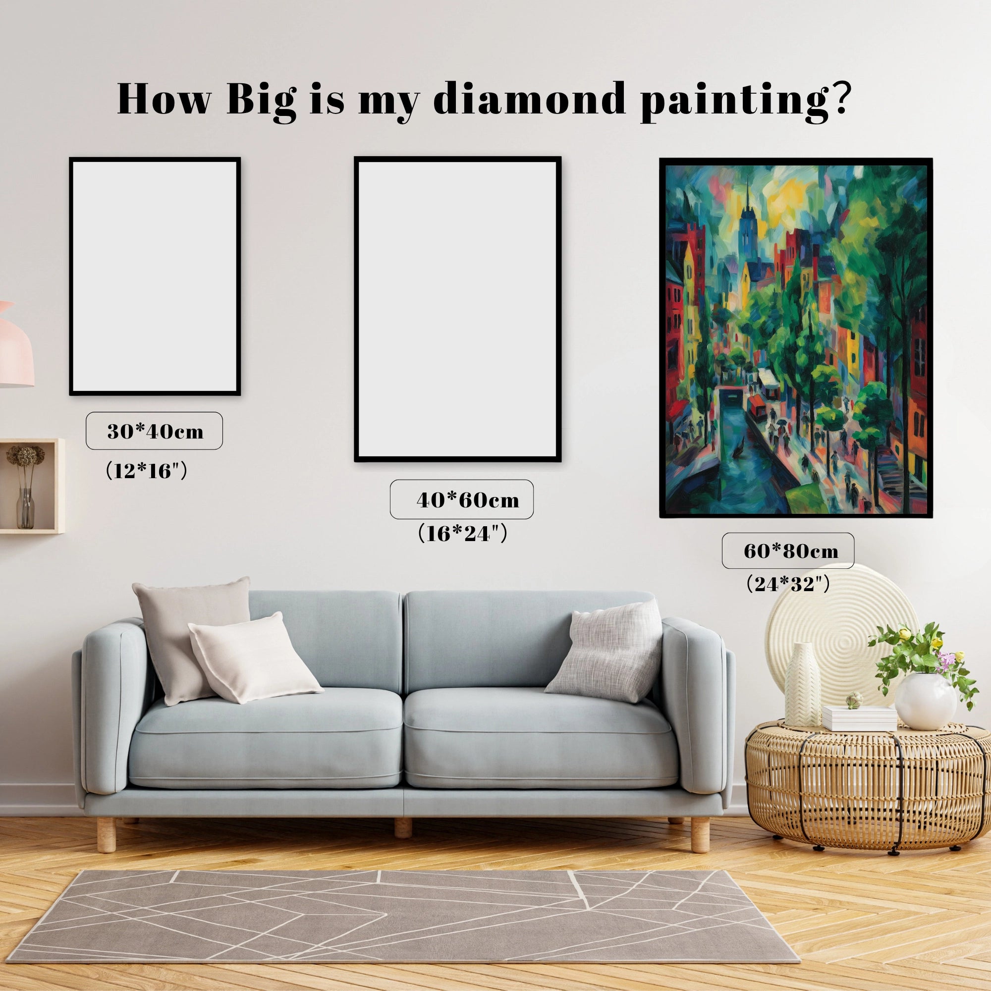 Expressionist Canal City Canvas