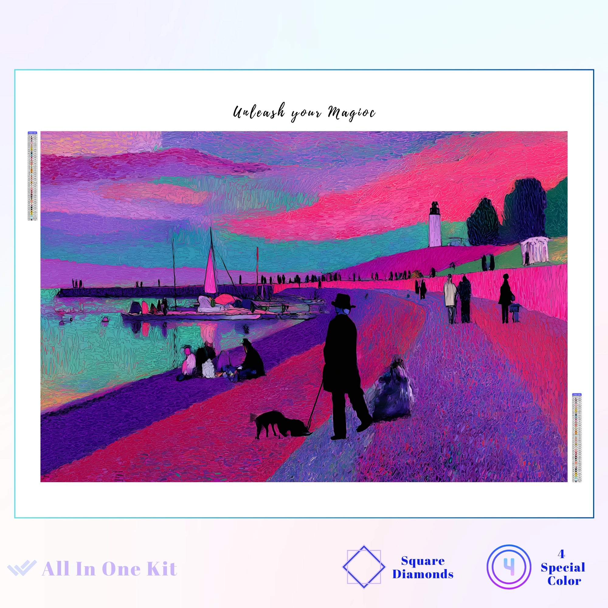 Fuchsia Coastal Promenade Sunset