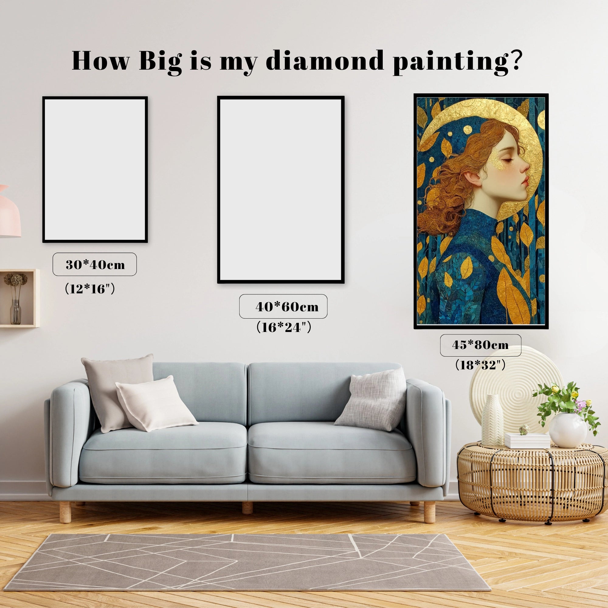 Golden Serenity Woman Portrait