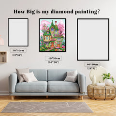 Green Flower Whimsy Cottage