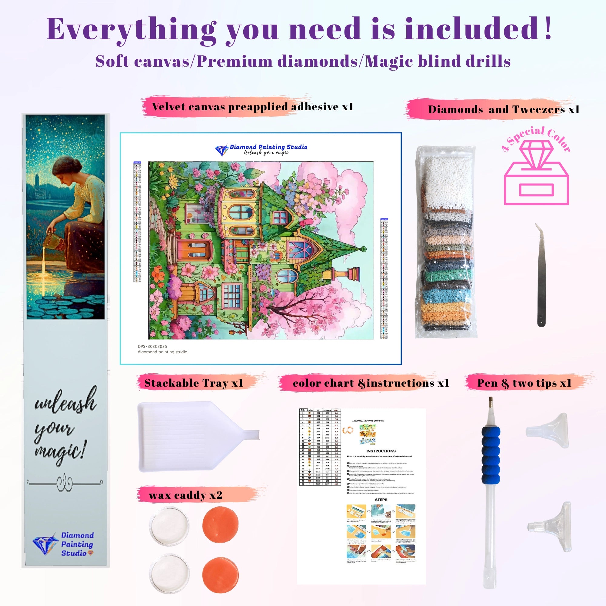 Green Flower Whimsy Cottage