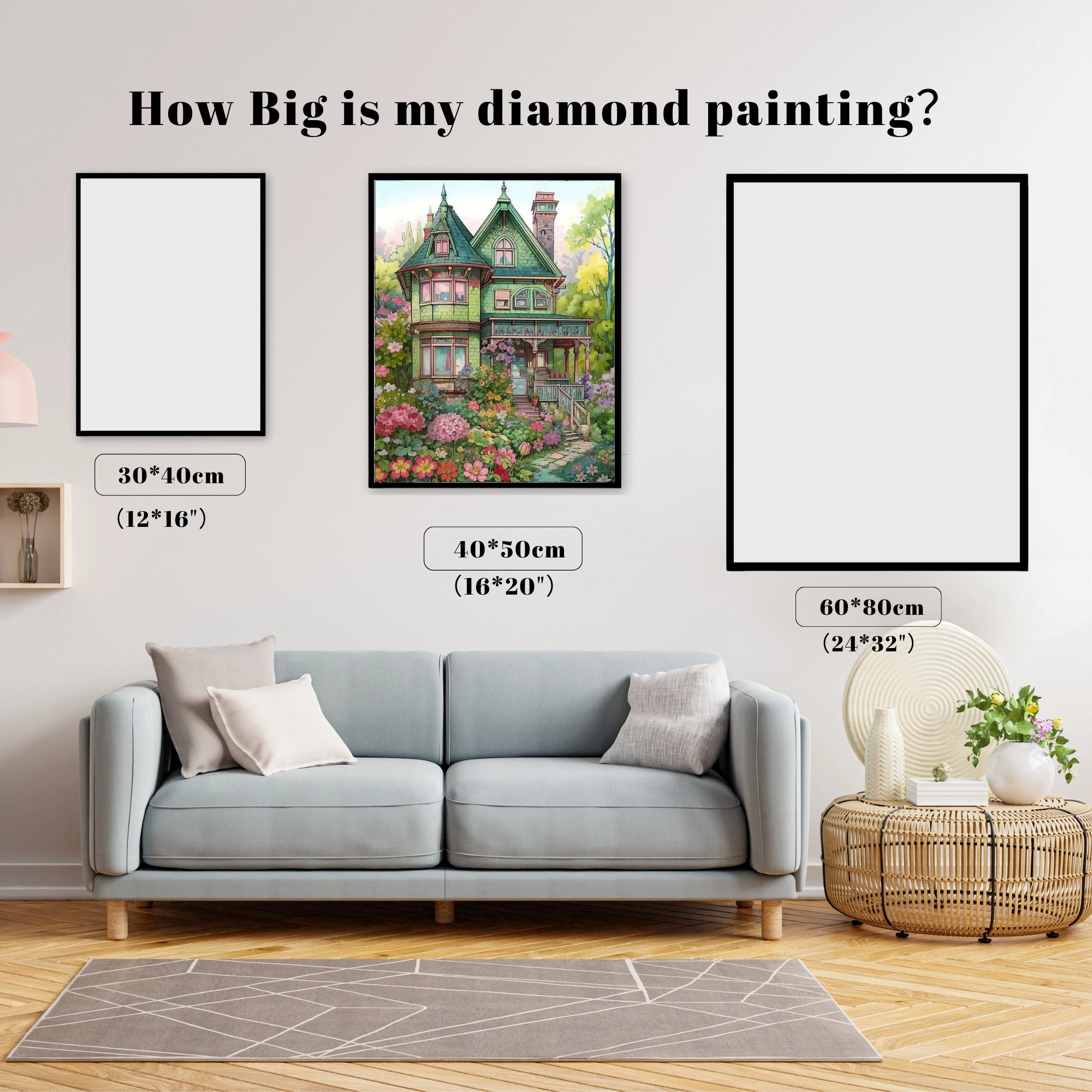 Green Victorian Flower Cottage