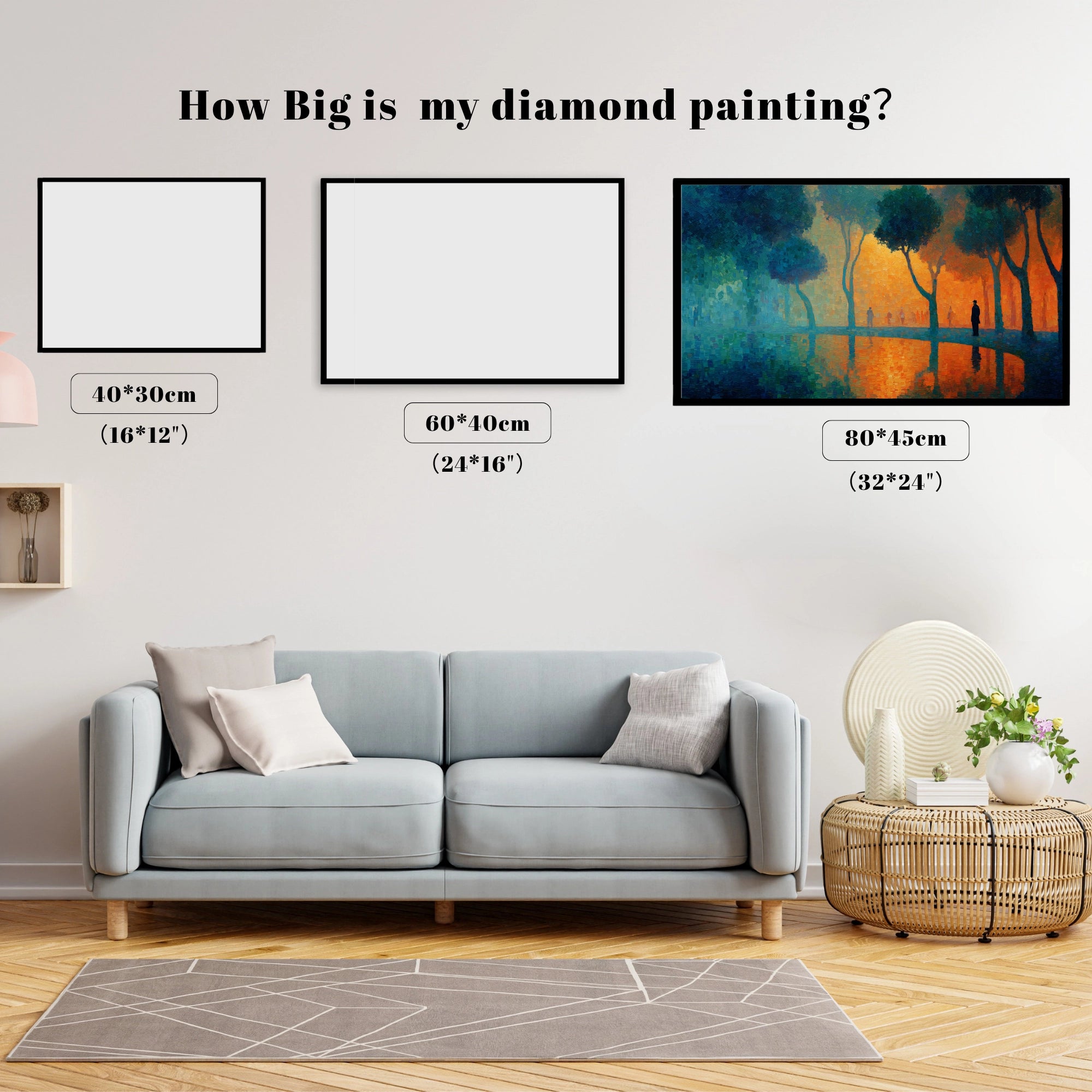 Impasto Orange Blue Glow