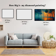 Impasto Orange Blue Glow