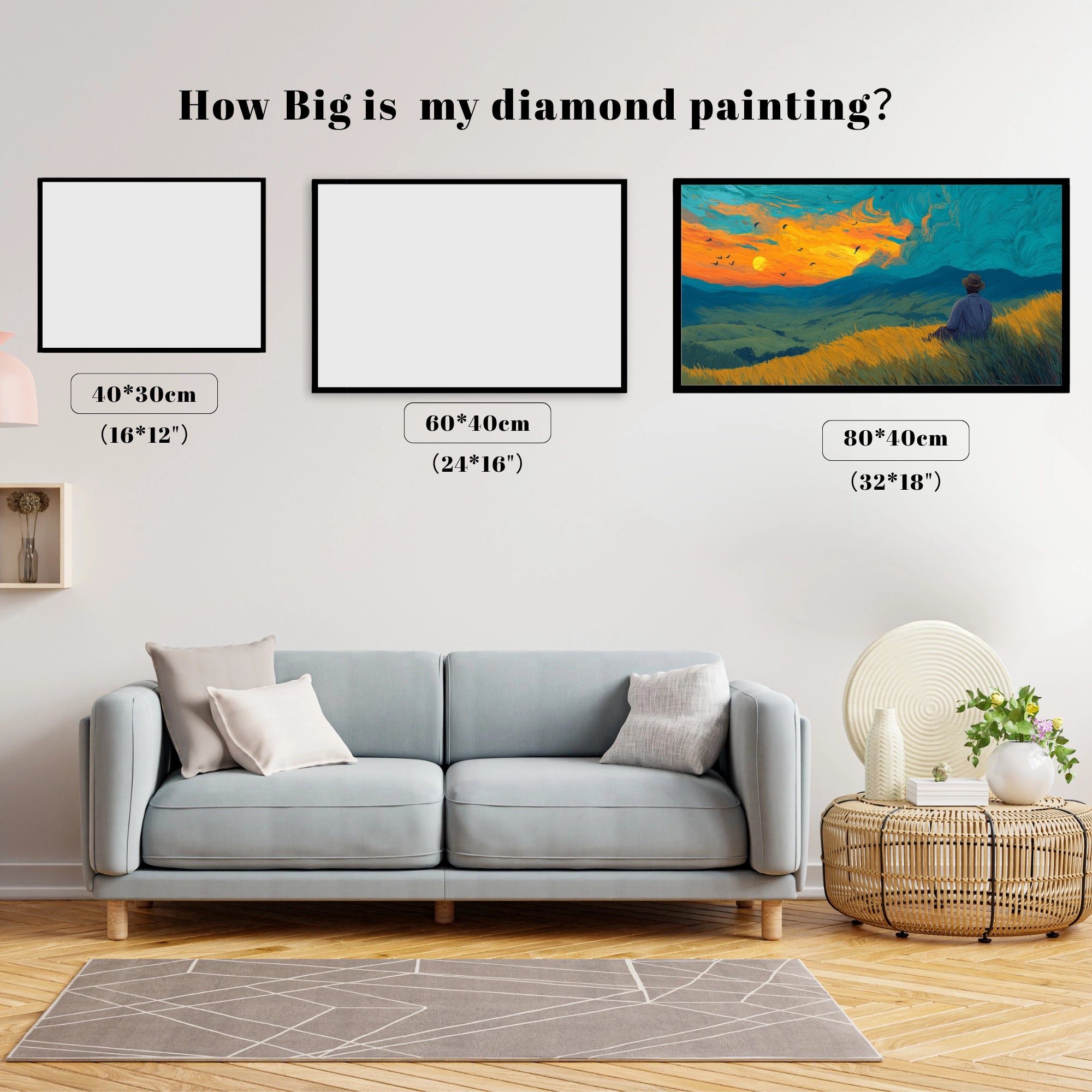 Impasto Sunset Contemplation Field