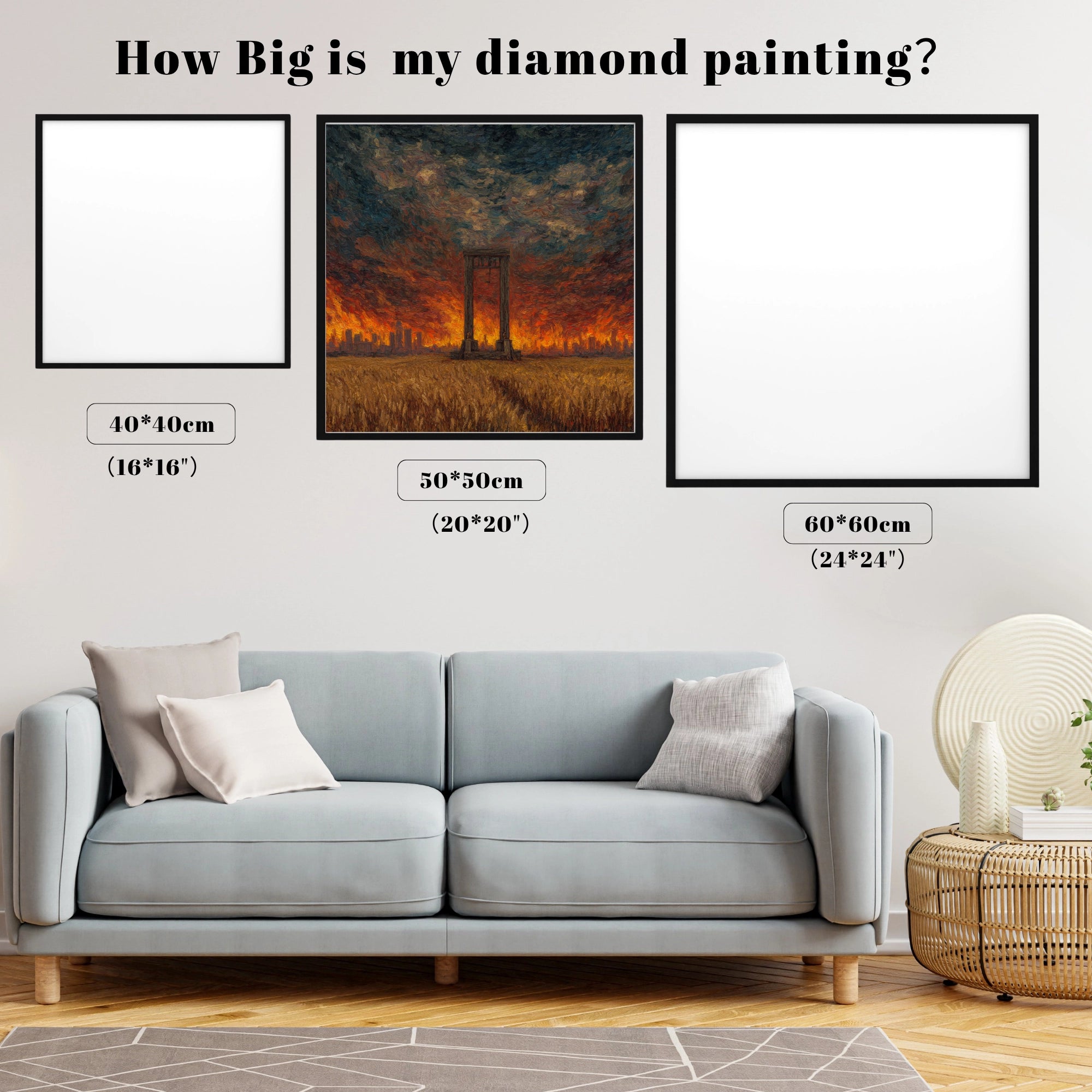 Impasto Sunset Gate Wheatfield