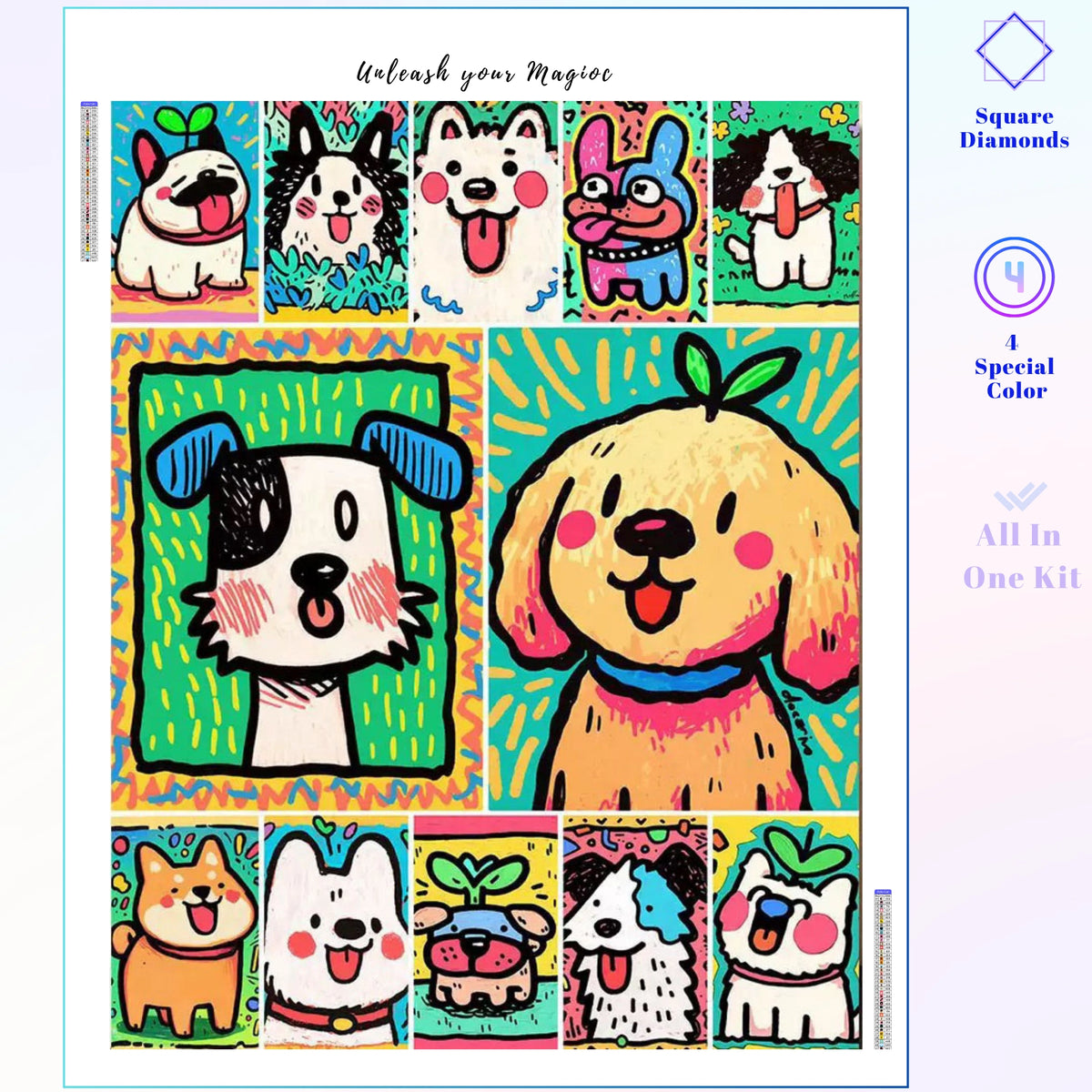 Joyful Doodle Dog Faces