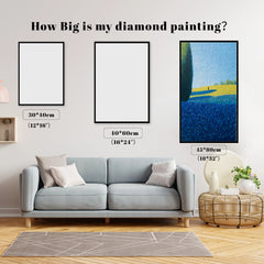 Lavender Field Solitude Impasto