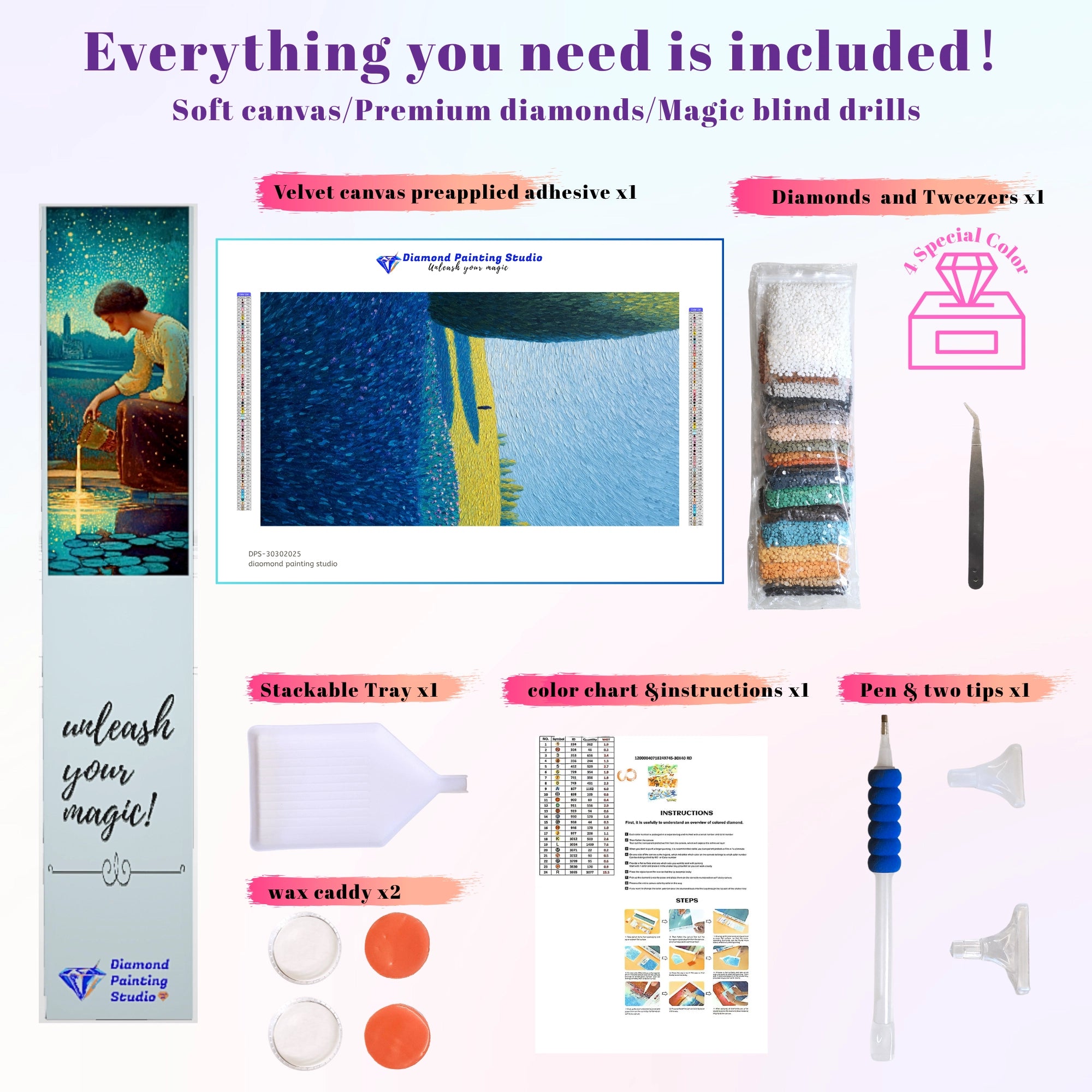 Lavender Field Solitude Impasto