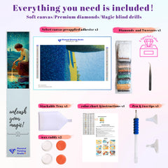 Lavender Field Solitude Impasto