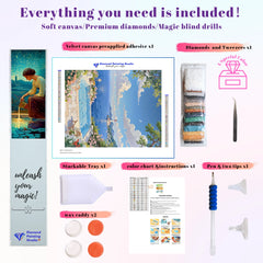 Mediterranean Seaside Oasis View