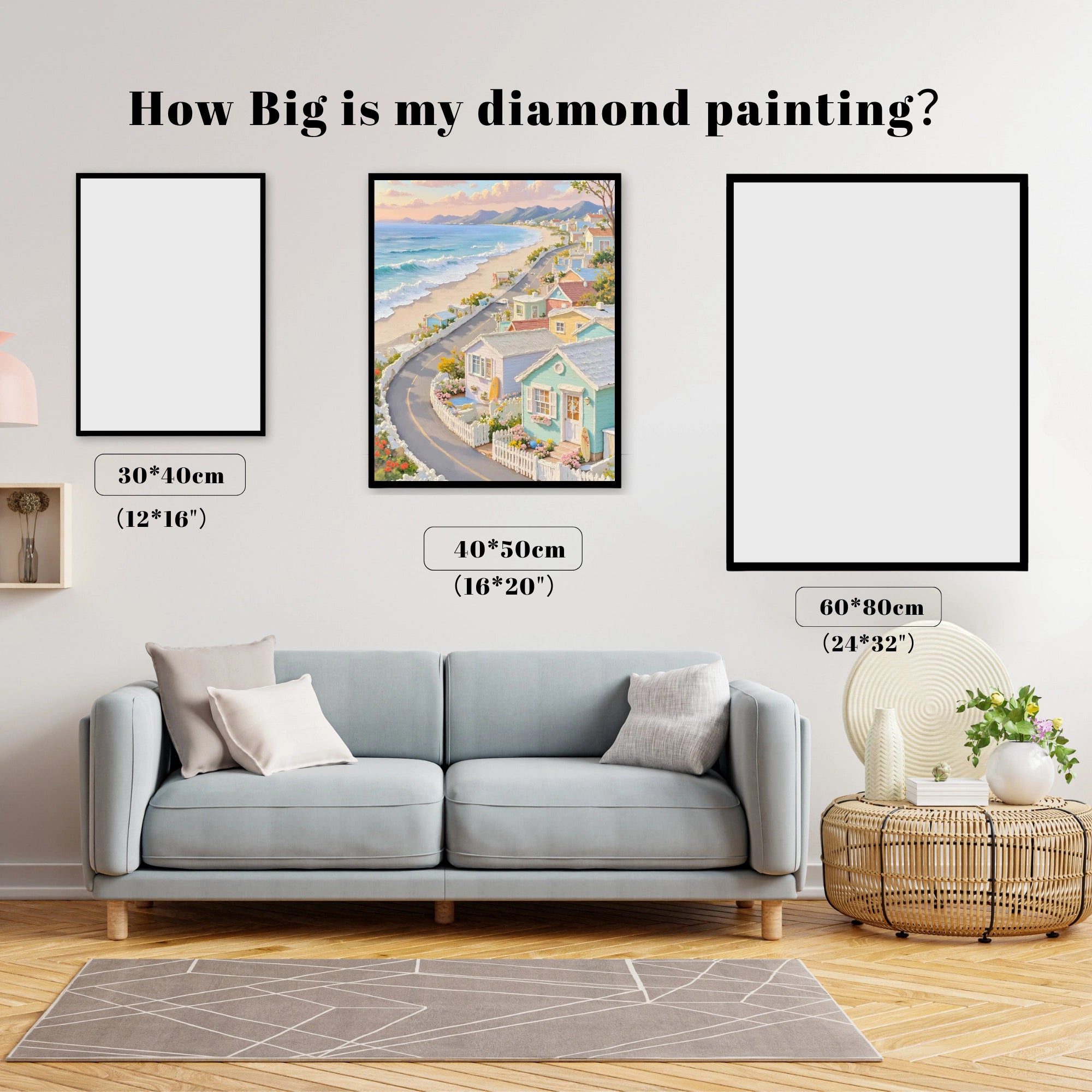 Pastel Beach Cottage Coast