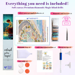 Pastel Beach Cottage Coast