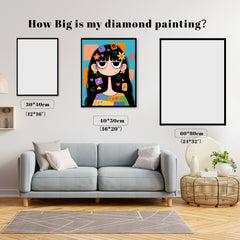 Patchwork Doodle Girl Fun