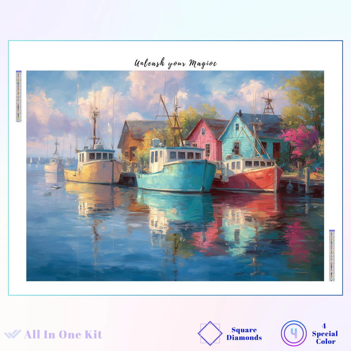 Peaceful Lakeside Cabin Reflection