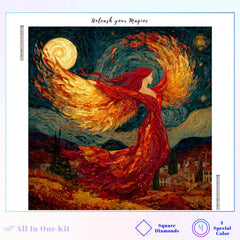 Phoenix Angel Night Impasto