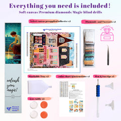 Pink Cartoon Drawing Shop