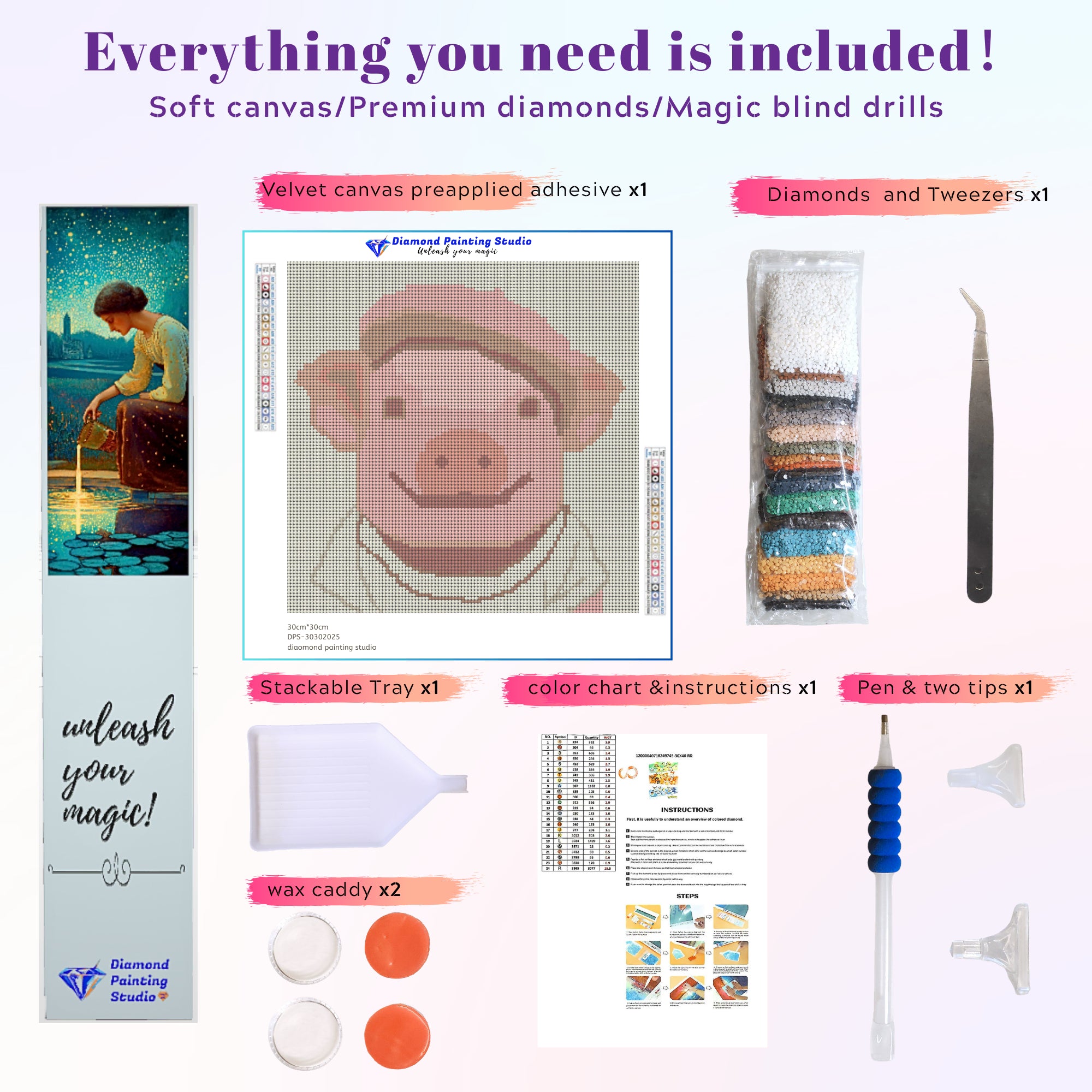 Pink Beret Pig