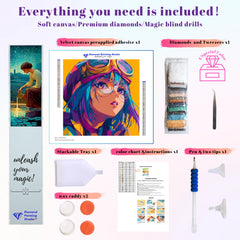 Pop Art Racer Girl Portrait