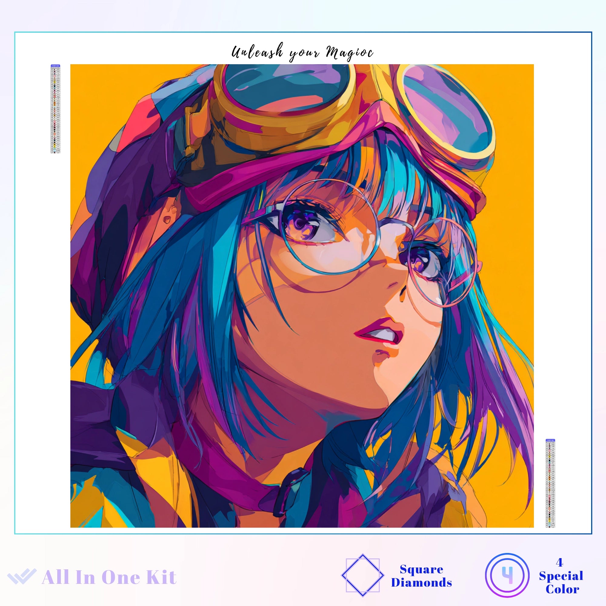 Pop Art Racer Girl Portrait