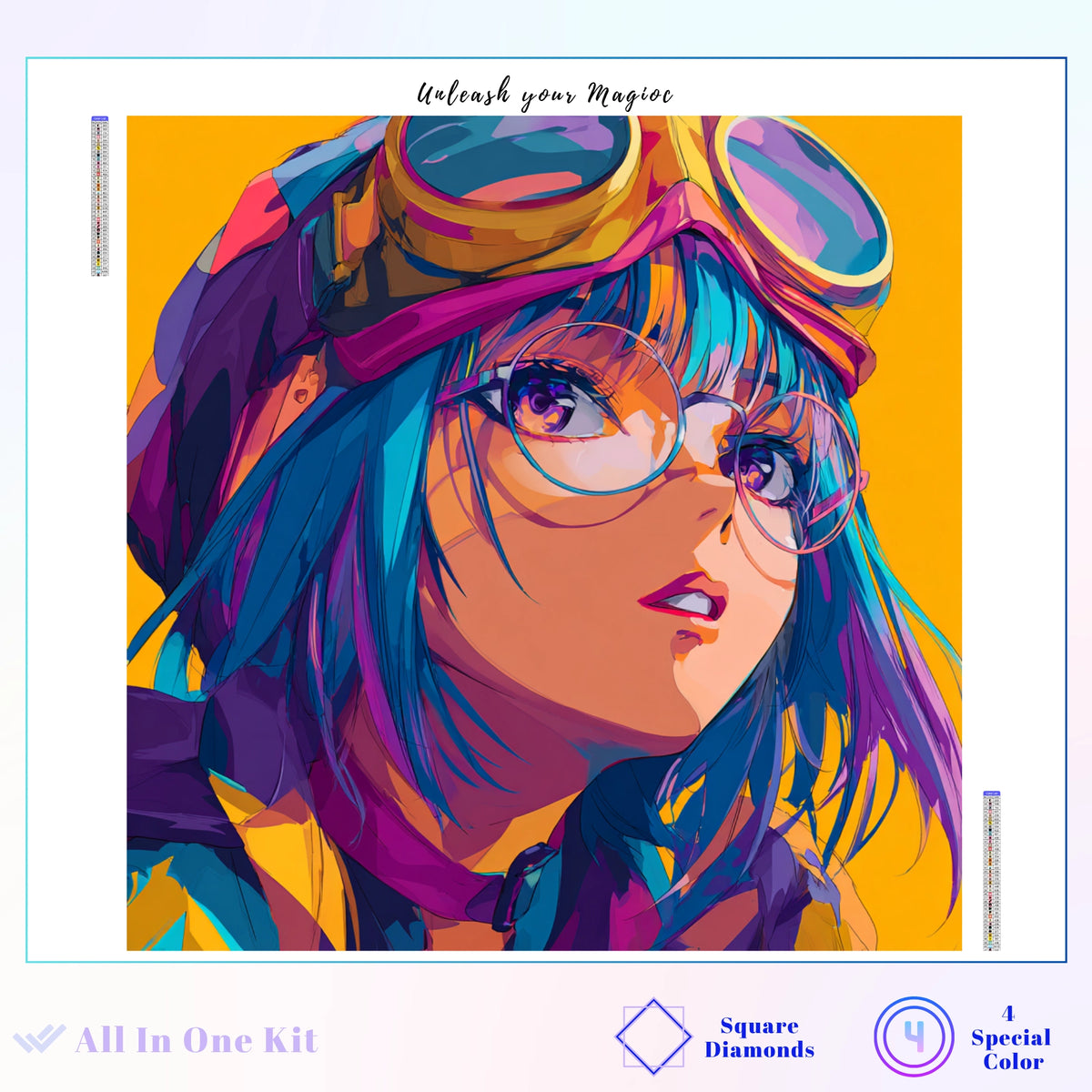 Pop Art Racer Girl Portrait