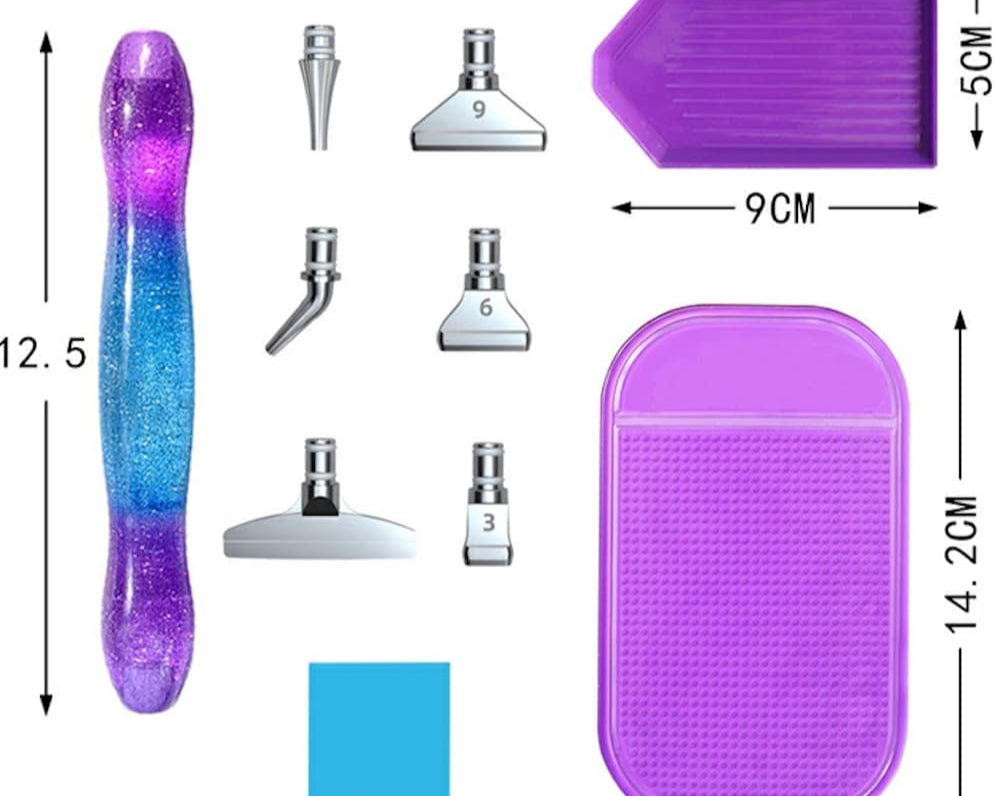 Professional Accessories image for collection with Diamond painting pen and stickers