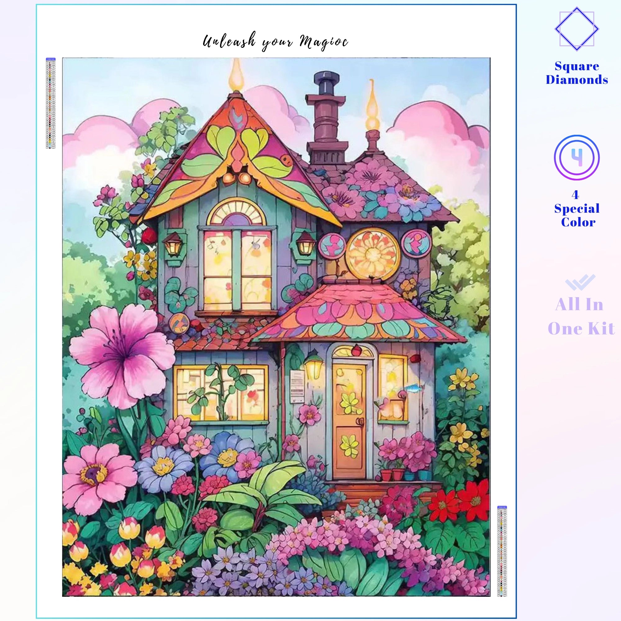 Psychedelic Floral Cottage Bloom