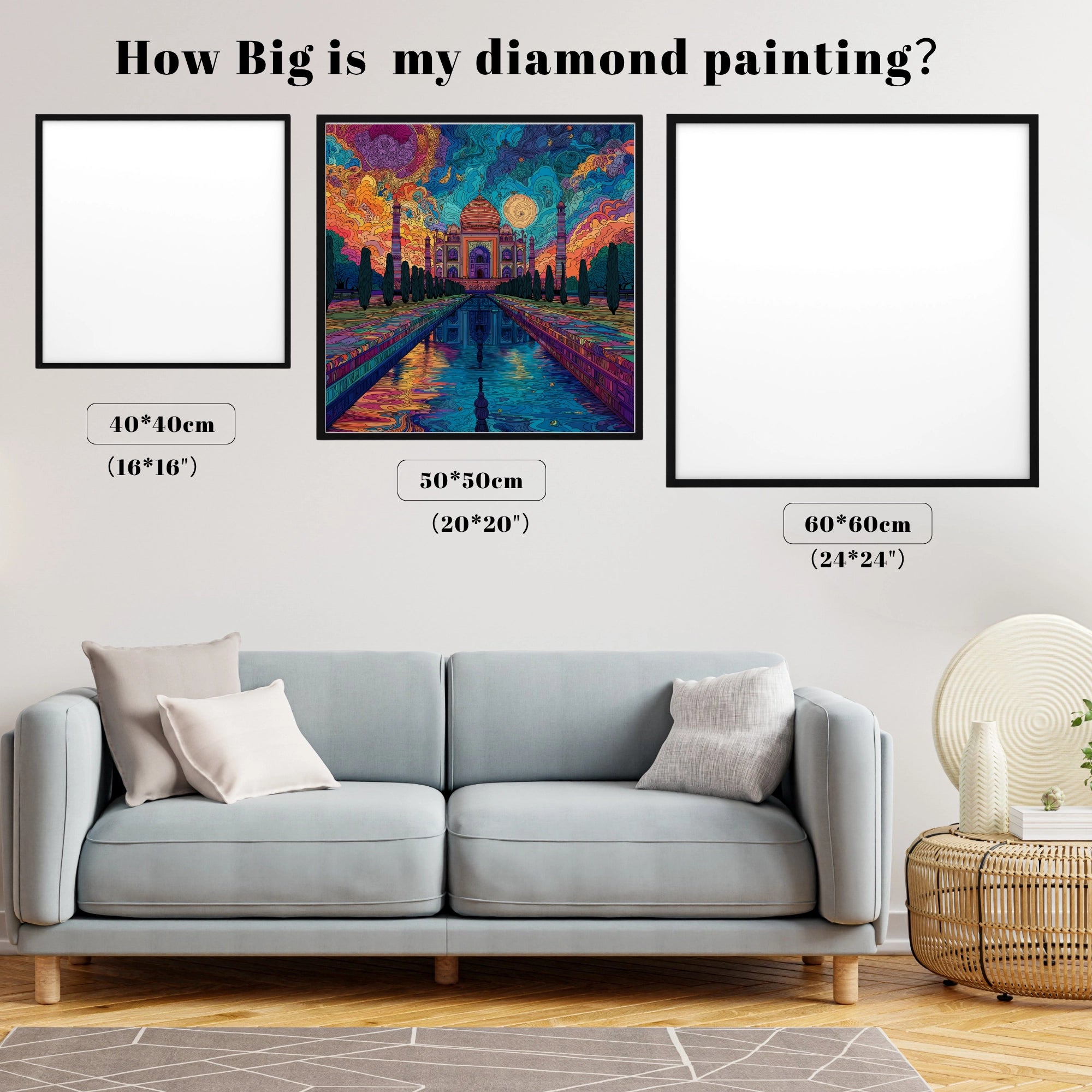 Psychedelic Taj Mahal Reflection