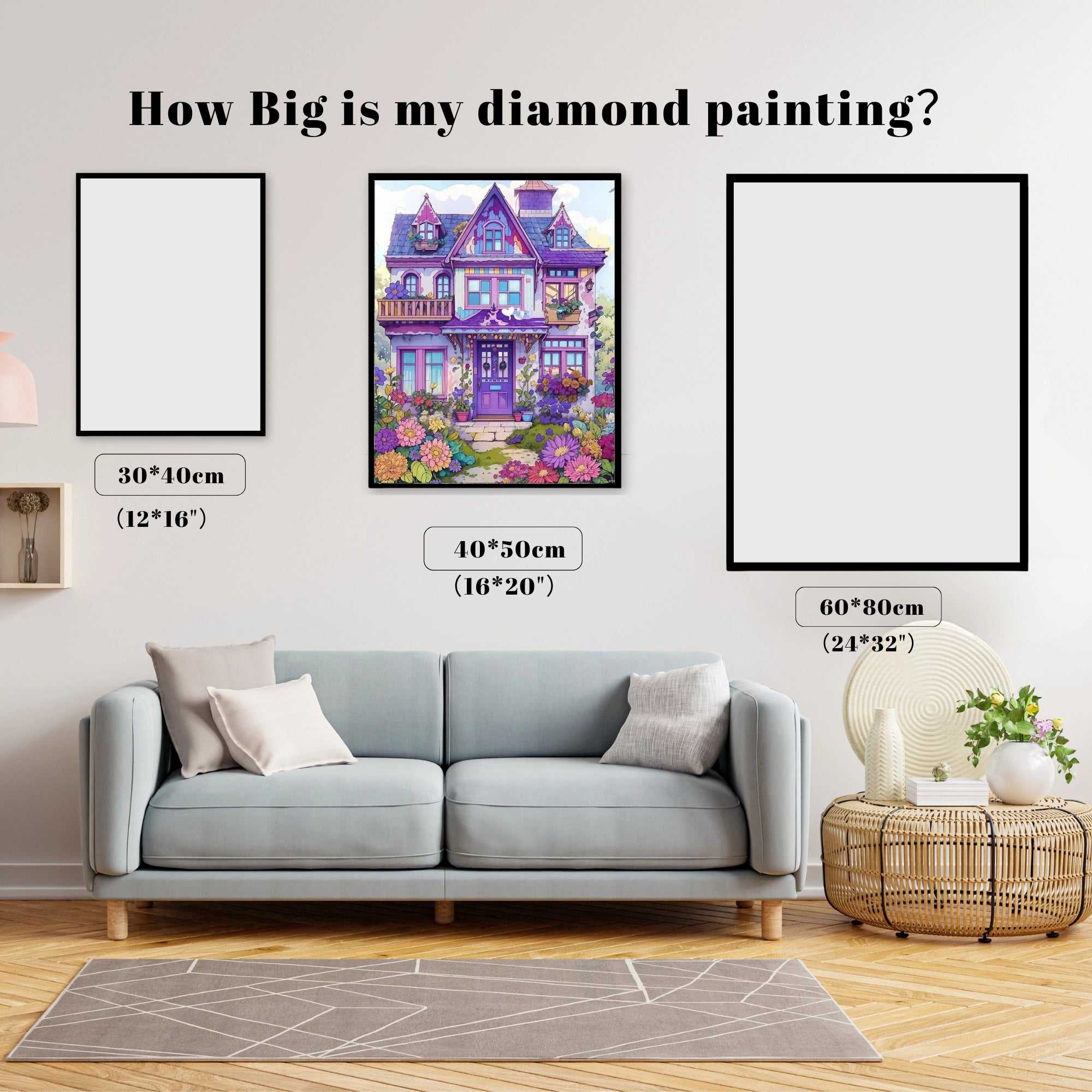 Purple Victorian Dreamhouse Garden