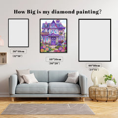 Purple Victorian Dreamhouse Garden