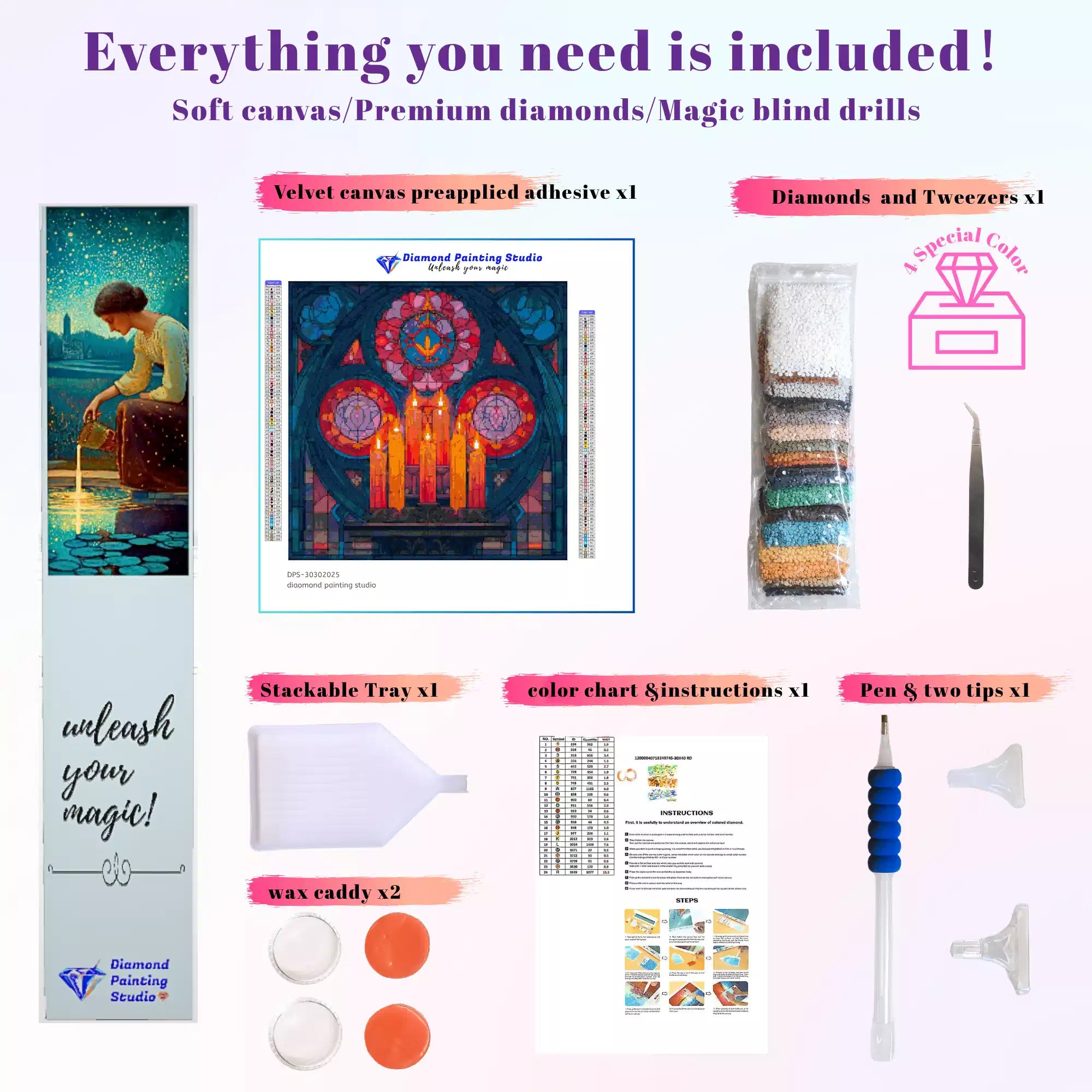 Stained Glass Sanctuary Candles