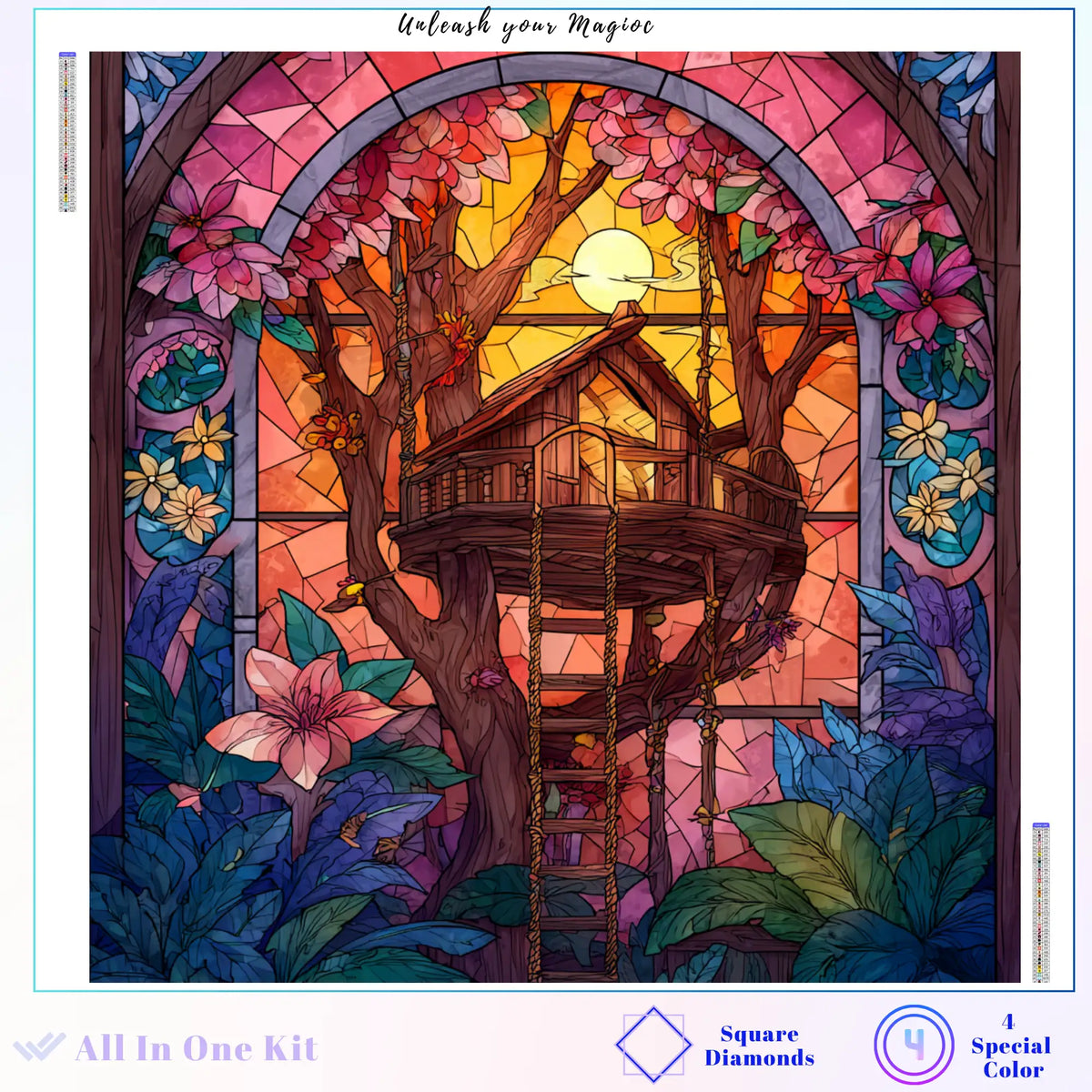 Stained Glass Treehouse Dreams