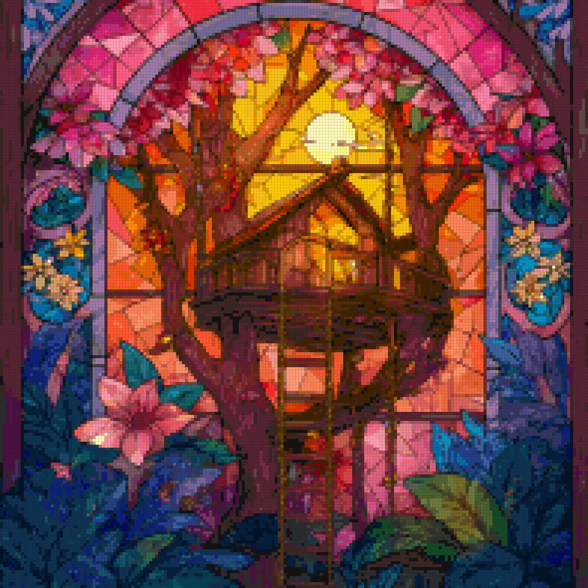 Stained Glass Treehouse Dreams