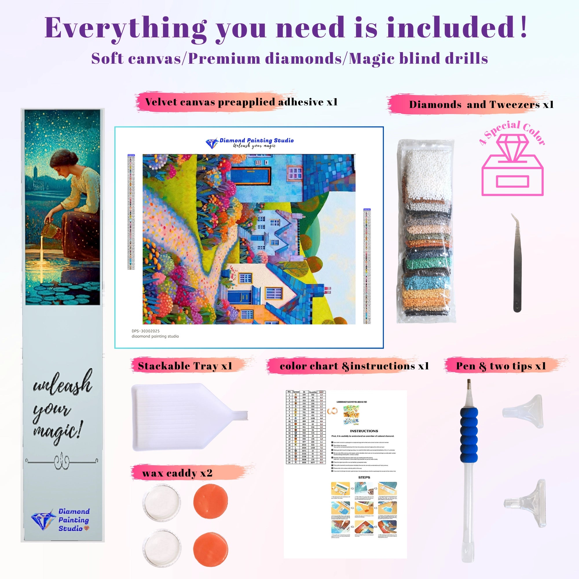 Whimsical Hillside Flower Trail