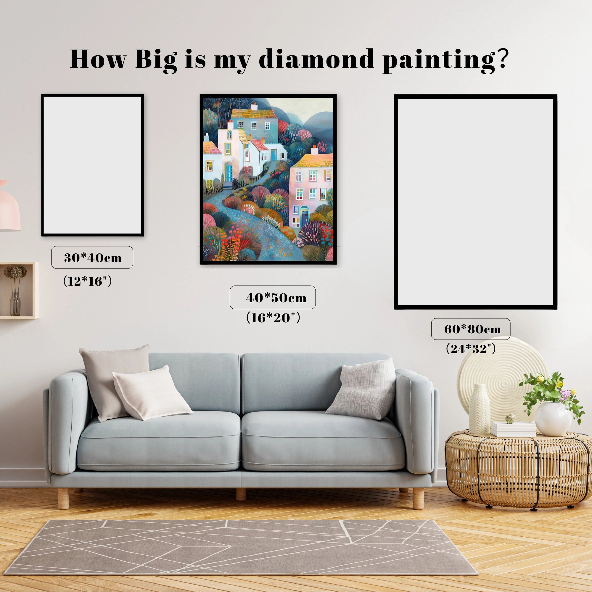 Whimsical Hillside Houses Path